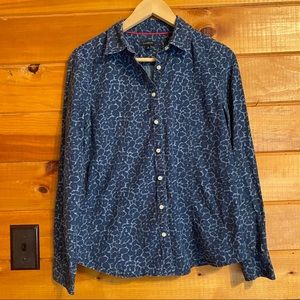 Talbots denim button up
